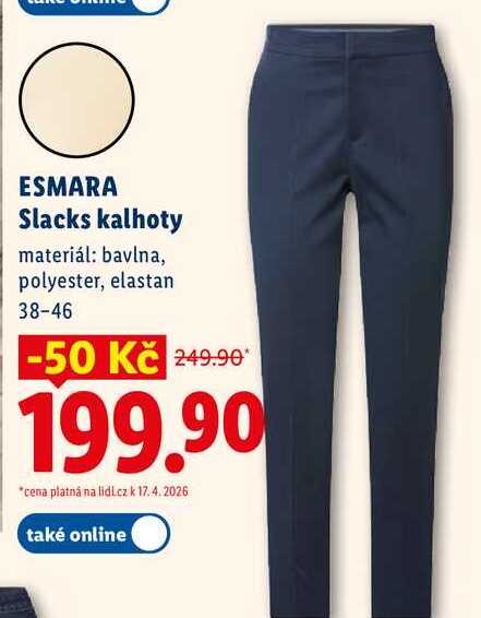 ESMARA Slacks kalhoty 