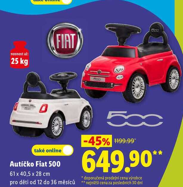 Autíčko Fiat 500 