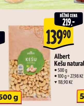   Albert Kešu natural  500 g 