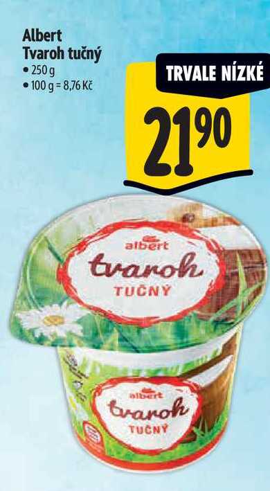 Albert Tvaroh tučný, 250 g