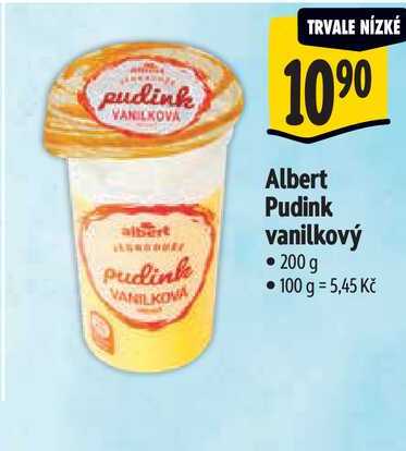 Albert Pudink vanilkový, 200 g 