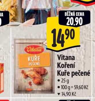   Vitana Koření Kuře pečené  25 g  