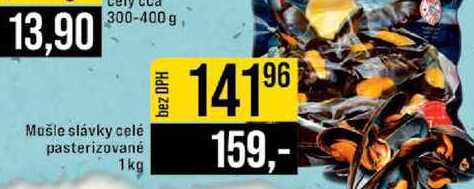 Mušle slávky celé pasterizované 1kg 