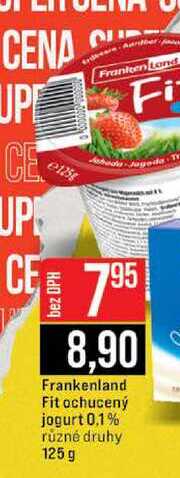 Frankenland Fit ochucený jogurt 0,1% různé druhy 125 g 