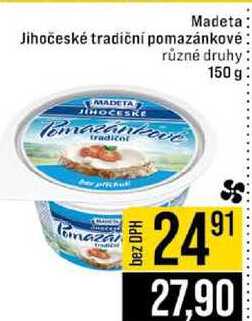 Madeta Jihočeské tradiční pomazánkové různé druhy 150 g