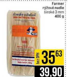 Farmer rýžové nudle široké 3 mm 400 g