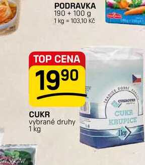CUKR vybrané druhy 1 kg