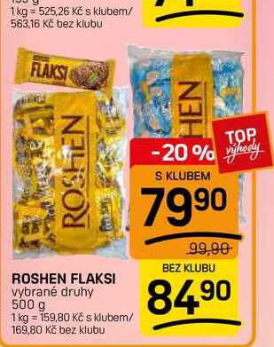 ROSHEN FLAKSI vybrané druhy 500 g 