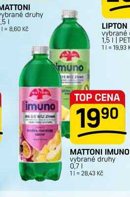 MATTONI IMUNO vybrané druhy 0,7l