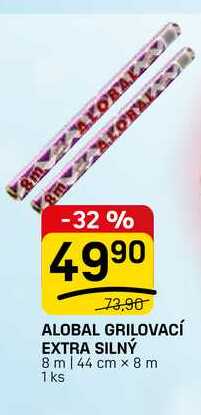 ALOBAL GRILOVACÍ EXTRA SILNÝ 8 m 44 cm x 8m 1 ks 
