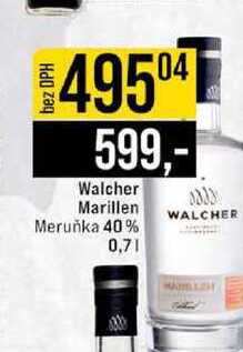 Walcher Marillen Meruňka 40% 0,7l 
