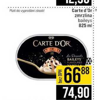 Carte d'Or zmrzlina baileys 825 ml 