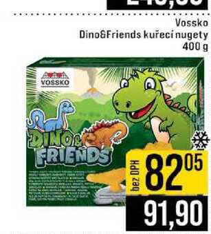 Vossko Dino&Friends kuřecí nugety 400 g