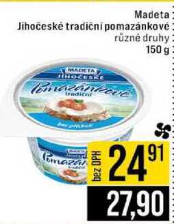 Madeta Jihočeské tradični pomazánkové různé druhy 150 g 