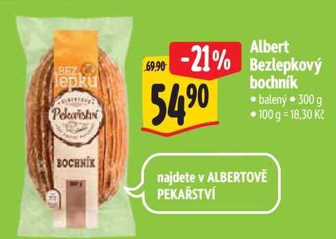Albert Bezlepkový bochník, 300 g