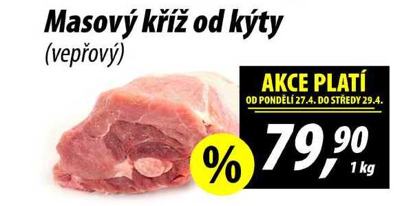 Masový kříž od kýty (vepřový), 1 kg 