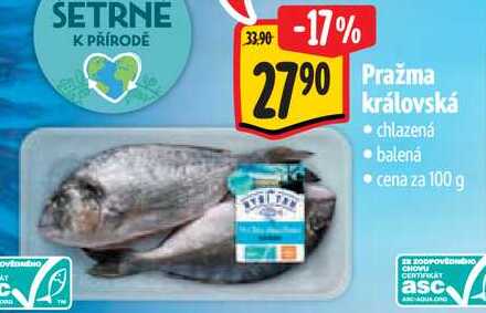 Pražma královská, cena za 100 g