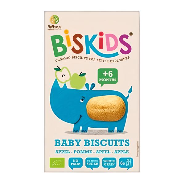 Belkorn BISkids BIO Měkké dětské sušenky s jablečnou šťávou bez přidaného cukru 6m+