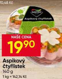 Gastro Aspikový čtyřlístek 140 g