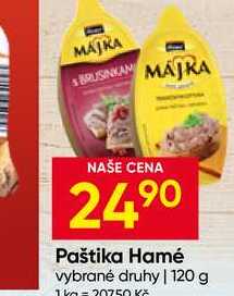 Hamé Paštika 120g, vybrané druhy