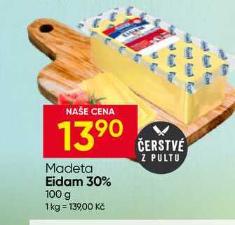 Madeta Eidam 30% 100 g