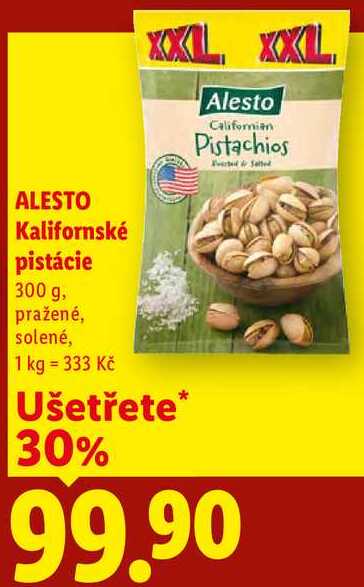 ALESTO Kalifornské pistácie 300 g
