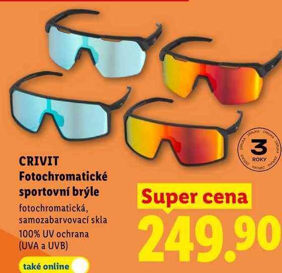 CRIVIT Fotochromatické sportovní brýle 