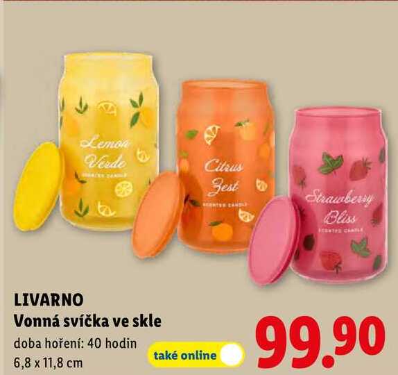LIVARNO Vonná svíčka ve skle 