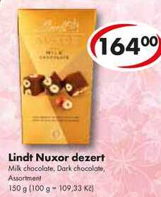 Lindt Nuxor dezert, 150 g 