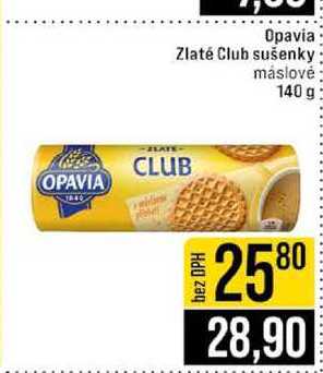 Opavia Zlaté Club sušenky máslové 140 g