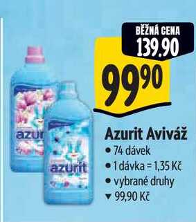 Azurit Aviváž, 74 dávek 