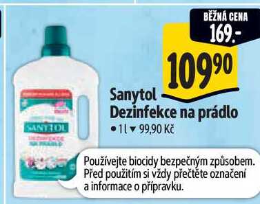Sanytol Dezinfekce na prádlo, 1 l