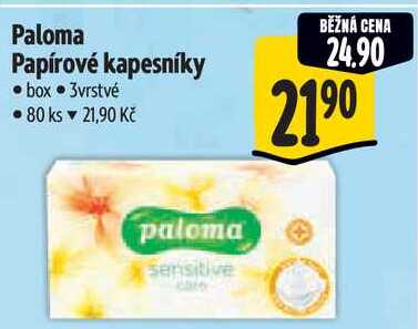 Paloma Papírové kapesníky, 80 ks
