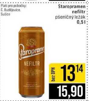 Staropramen nefiltr pšeničný ležák 0,5l
