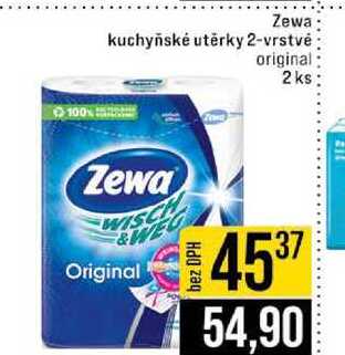 Zewa kuchyňské utěrky 2-vrstvé original 2 ks 