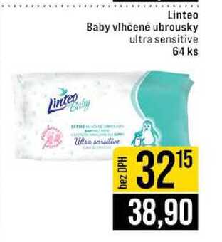 Linteo Baby vlhčené ubrousky ultra sensitive 64 ks 