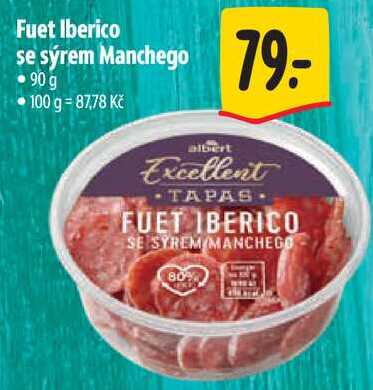 Fuet Iberico se sýrem Manchego, 90 g 
