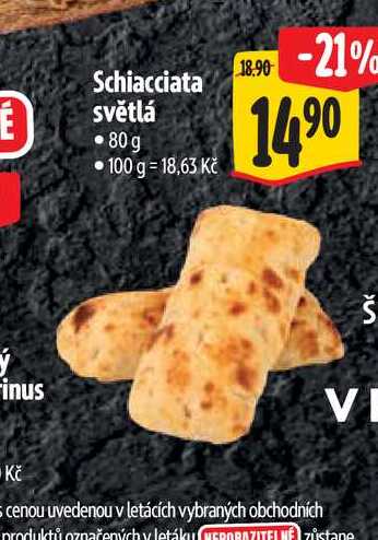  Schiacciata světlá 80 g  