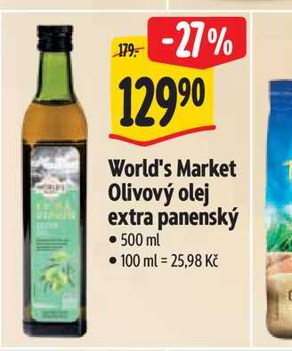  World's Market Olivový olej extra panenský 500 ml  