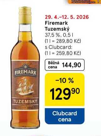 Firemark Tuzemský 37.5%, 0.5 l