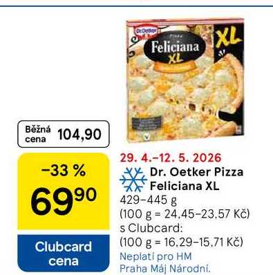 Dr. Oetker Pizza Feliciana XL, 429-445 g 