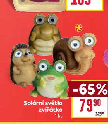 Solární světlo zvířátko 1 ks