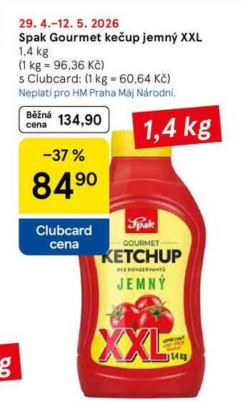 Spak Gourmet kečup jemný XXL, 1.4 kg 