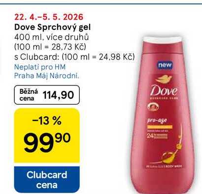 Dove Sprchový gel, 400 ml, více druhů 