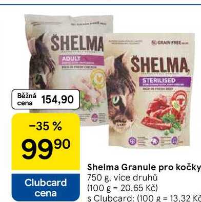 Shelma Granule pro kočky, 750 g 