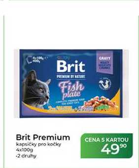 Brit Premium kapsičky pro kočky 4 x 100 g