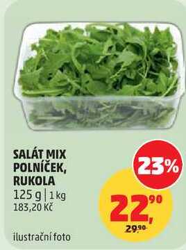 SALÁT MIX POLNÍČEK, RUKOLA, 125 g  