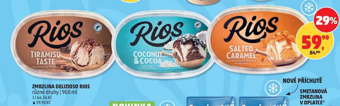 ZMRZLINA DELIZIOSO RIOS různé druhy, 900 ml
