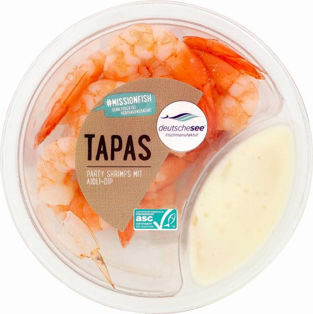Deutsche See Tapas krevety s aioli dipem