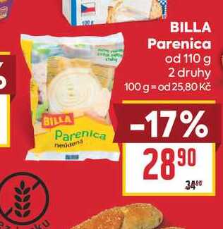 BILLA Parenica od 110 g 